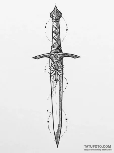 Tattoo sketch dagger, tattoo drawing outline,... - эскиз тату (№1756449150_0, 29.08.2025 06:32) — Tatufoto.com