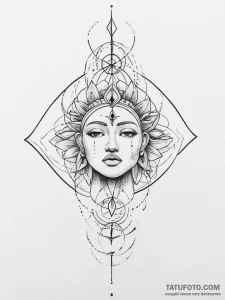 Tattoo sketch spiritual awakening, ink illust... - эскиз тату (№1756454692_0, 29.08.2025 08:04) — Tatufoto.com