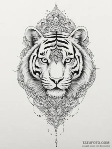 Tattoo sketch tiger's eye, tattoo line art, o... - эскиз тату (№1756454888_0, 29.08.2025 08:08) — Tatufoto.com