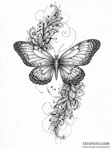 Tattoo sketch lacewing, ink illustration for... - эскиз тату (№1756461810_0, 29.08.2025 10:03) — Tatufoto.com