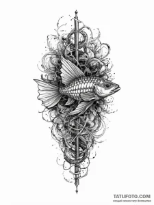 Tattoo sketch bristlenose pleco, tattoo flash... - эскиз тату (№1756462206_0, 29.08.2025 10:10) — Tatufoto.com