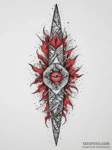 Tattoo sketch knife, artistic tattoo sketch,... - эскиз тату (№1756462604_0, 29.08.2025 10:16) — Tatufoto.com