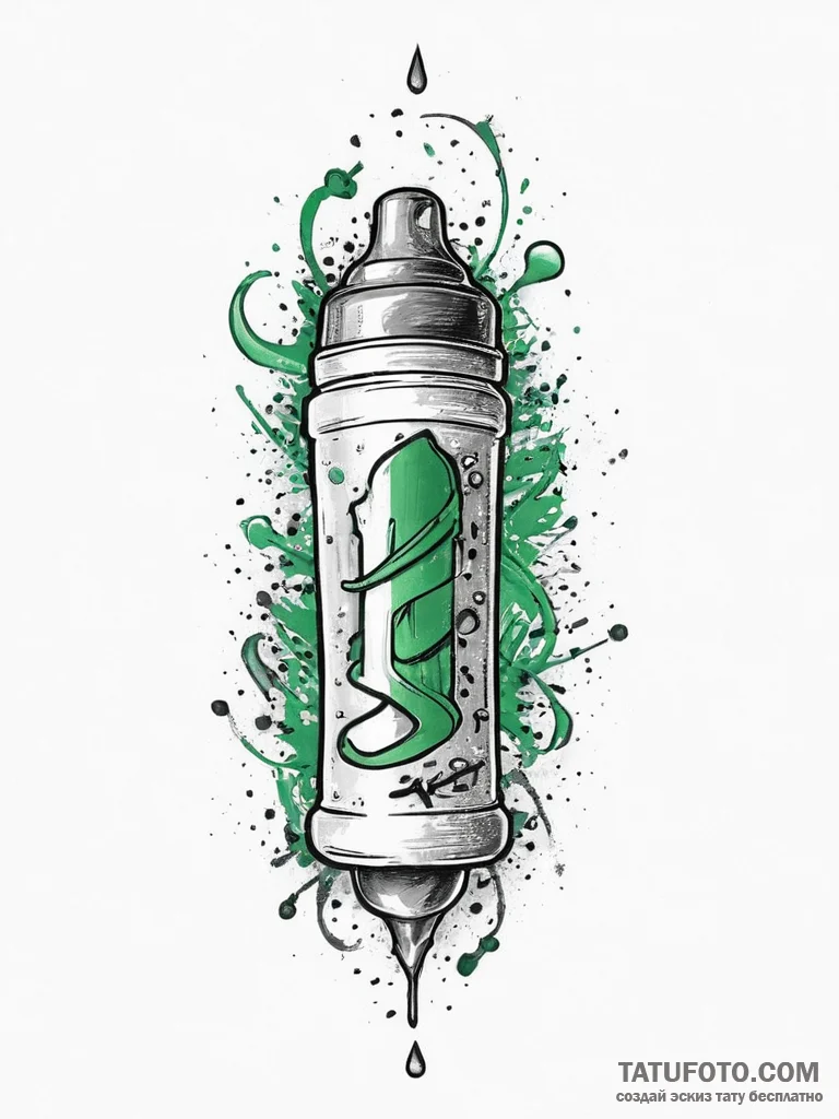 Tattoo sketch green, artistic tattoo sketch,... - эскиз тату (№1756463395_0, 29.08.2025 10:29) — Tatufoto.com