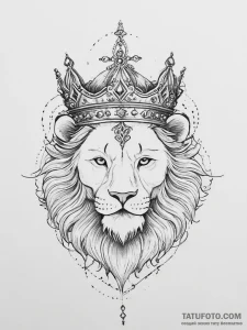 Tattoo sketch king - эскиз тату (№1756467161_0, 29.08.2025 11:32) — Tatufoto.com