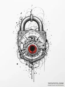 Tattoo sketch lock, artistic tattoo sketch, r... - эскиз тату (№1756471119_0, 29.08.2025 12:38) — Tatufoto.com