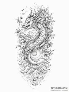 Tattoo sketch hidden, tattoo line art, on a c... - эскиз тату (№1756471316_0, 29.08.2025 12:41) — Tatufoto.com