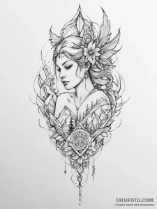 Tattoo sketch fantasy - эскиз тату (№1756472713_0, 29.08.2025 13:05) — Tatufoto.com