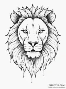 Tattoo sketch spirit animal lion, tattoo draw... - эскиз тату (№1756473694_0, 29.08.2025 13:21) — Tatufoto.com
