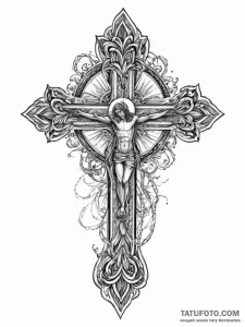 Tattoo sketch divine salvation, tattoo sketch... - эскиз тату (№1756474306_0, 29.08.2025 13:31) — Tatufoto.com