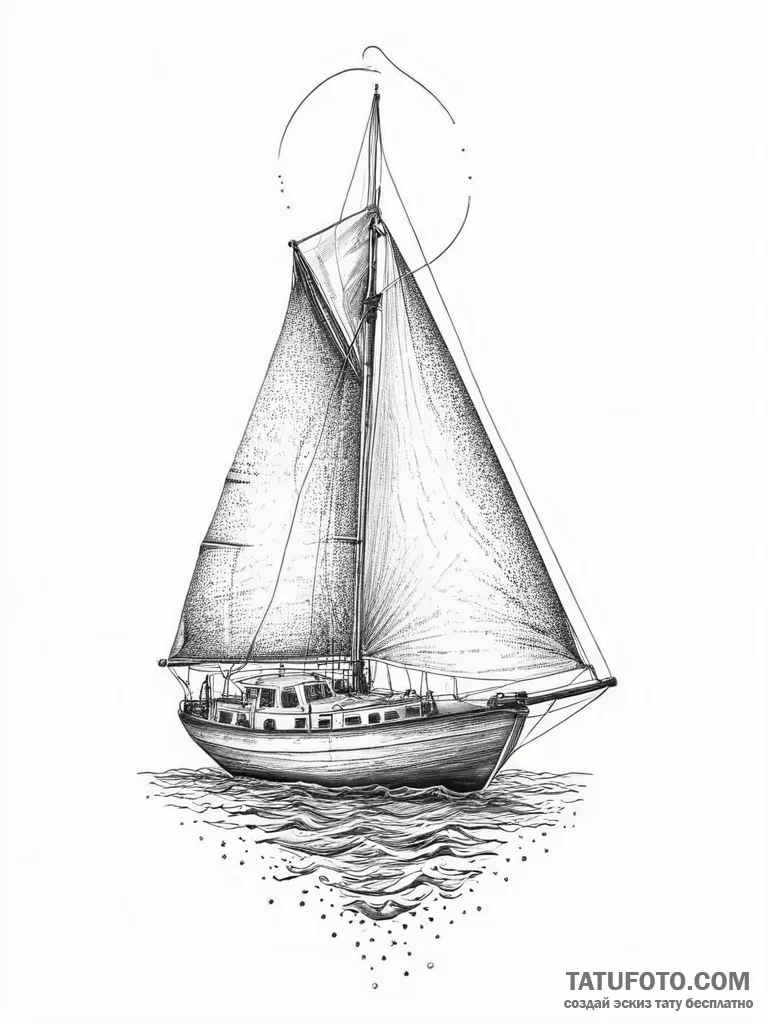 Tattoo sketch old school парусник, tattoo ske... - эскиз тату (№1756476305_0, 29.08.2025 14:05) — Tatufoto.com