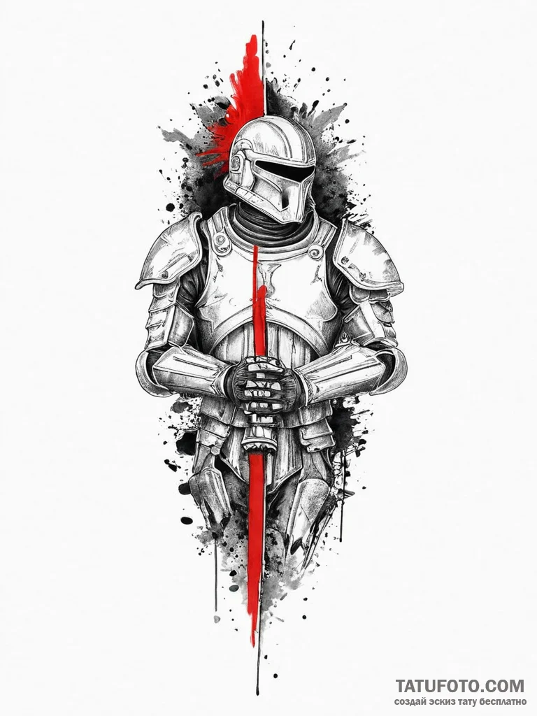 Tattoo sketch armor, tattoo sketch design, on... - эскиз тату (№1756482851_0, 29.08.2025 15:54) — Tatufoto.com
