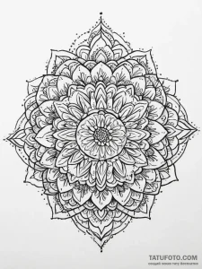 Tattoo sketch ornamental мандала, tattoo sket... - эскиз тату (№1756483049_0, 29.08.2025 15:57) — Tatufoto.com