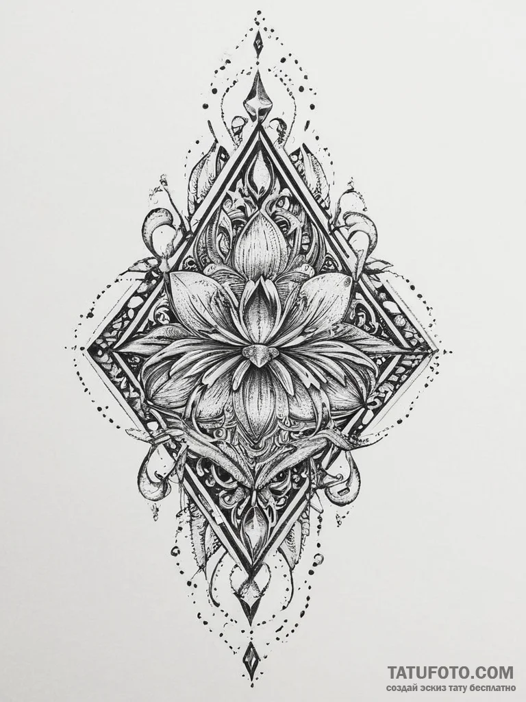 Tattoo sketch crystal, tattoo line art, new s... - эскиз тату (№1756487005_0, 29.08.2025 17:03) — Tatufoto.com