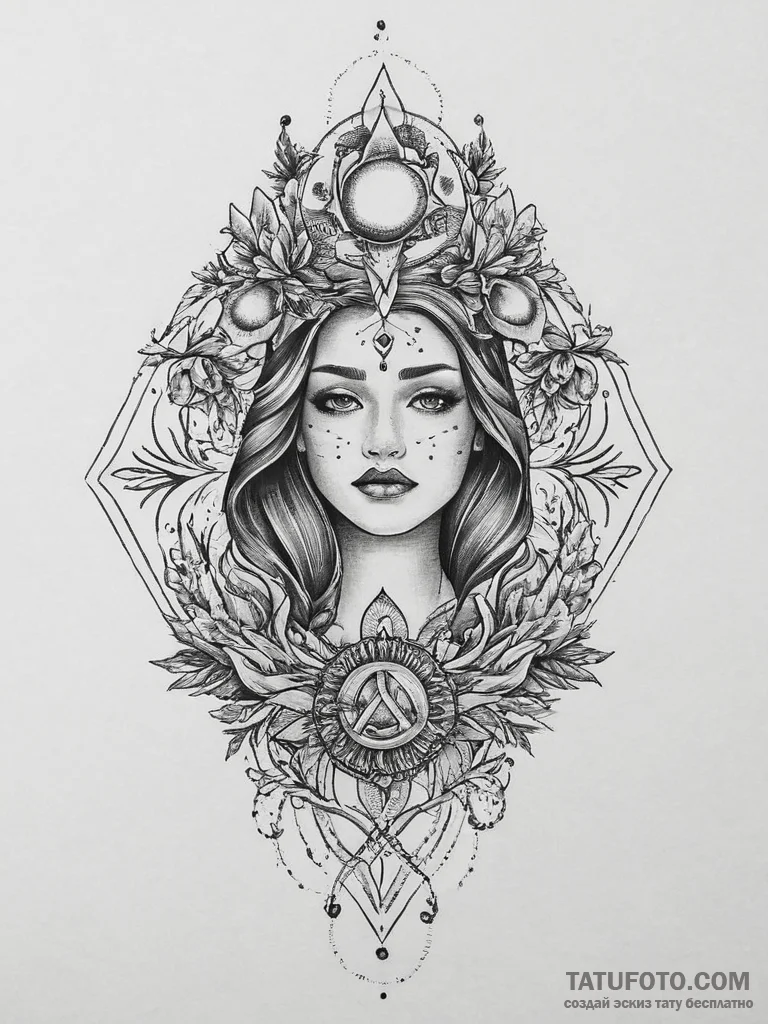 Tattoo sketch pagan altar, tattoo flash sheet... - эскиз тату (№1756488414_0, 29.08.2025 17:26) — Tatufoto.com