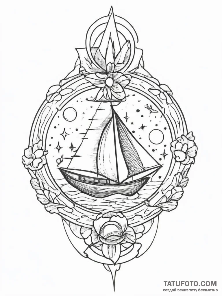 Tattoo sketch cosmic ground, concept art for... - эскиз тату (№1756488617_0, 29.08.2025 17:30) — Tatufoto.com