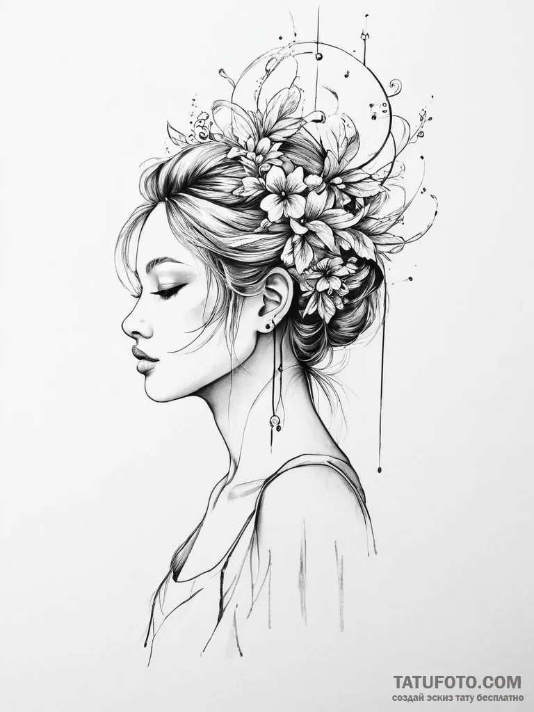 Tattoo sketch mind - эскиз тату (№1756488816_0, 29.08.2025 17:33) — Tatufoto.com