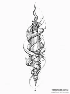 Tattoo sketch ember, ink illustration for tat... - эскиз тату (№1756489019_0, 29.08.2025 17:36) — Tatufoto.com