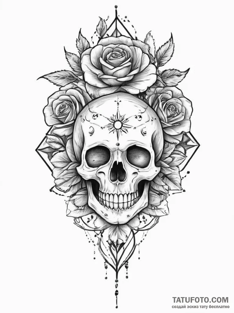 Tattoo sketch cosmic representation, tattoo s... - эскиз тату (№1756489216_0, 29.08.2025 17:40) — Tatufoto.com