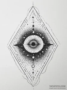 Tattoo sketch cosmic portrayal, ink illustrat... - эскиз тату (№1756491018_0, 29.08.2025 18:10) — Tatufoto.com