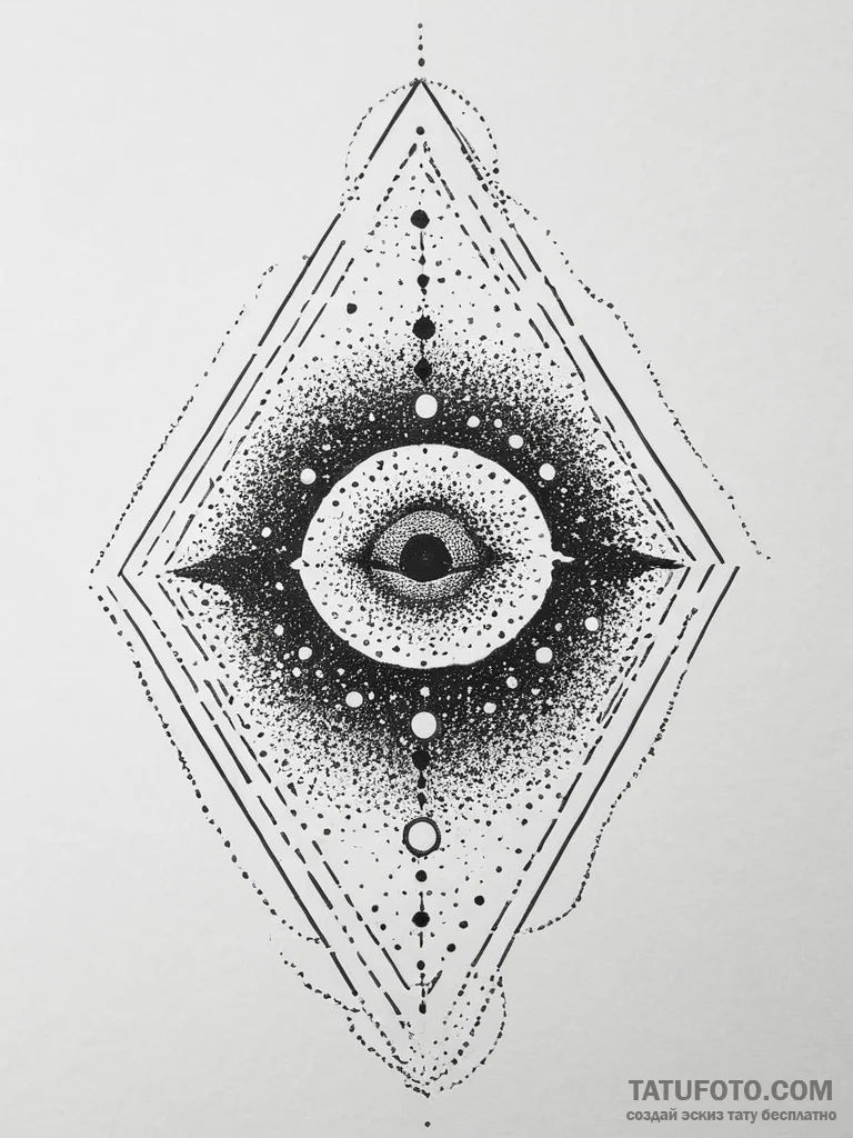 Tattoo sketch cosmic portrayal, ink illustrat... - эскиз тату (№1756491018_0, 29.08.2025 18:10) — Tatufoto.com