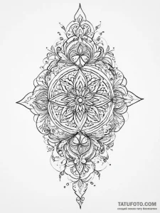 Tattoo sketch ayat al-kursi, tattoo line art,... - эскиз тату (№1756491434_0, 29.08.2025 18:17) — Tatufoto.com