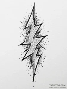 Tattoo sketch heavy metal lightning bolt, con... - эскиз тату (№1756492642_0, 29.08.2025 18:37) — Tatufoto.com