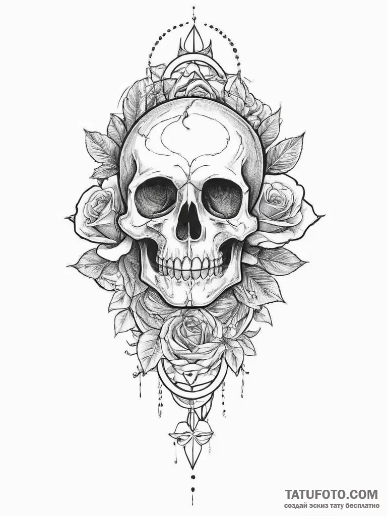 Tattoo sketch sacred identity, concept art fo... - эскиз тату (№1756493243_0, 29.08.2025 18:47) — Tatufoto.com