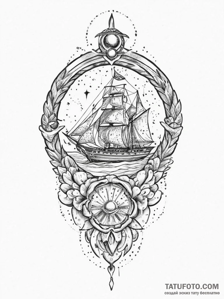 Tattoo sketch cosmic legend, tattoo sketch de... - эскиз тату (№1756494243_0, 29.08.2025 19:04) — Tatufoto.com