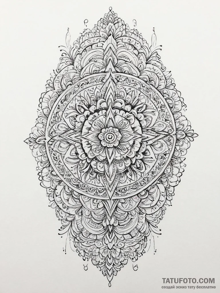 Tattoo sketch fine line design, artistic tatt... - эскиз тату (№1756494645_0, 29.08.2025 19:10) — Tatufoto.com