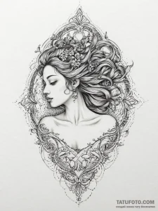 Tattoo sketch nymph tattoo, tattoo sketch des... - эскиз тату (№1756495649_0, 29.08.2025 19:27) — Tatufoto.com