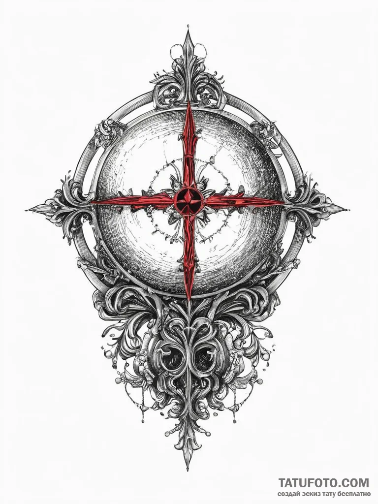 Tattoo sketch crystal ball, tattoo line art,... - эскиз тату (№1756499687_0, 29.08.2025 20:34) — Tatufoto.com