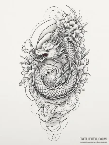Tattoo sketch thread, ink illustration for ta... - эскиз тату (№1756502287_0, 29.08.2025 21:18) — Tatufoto.com