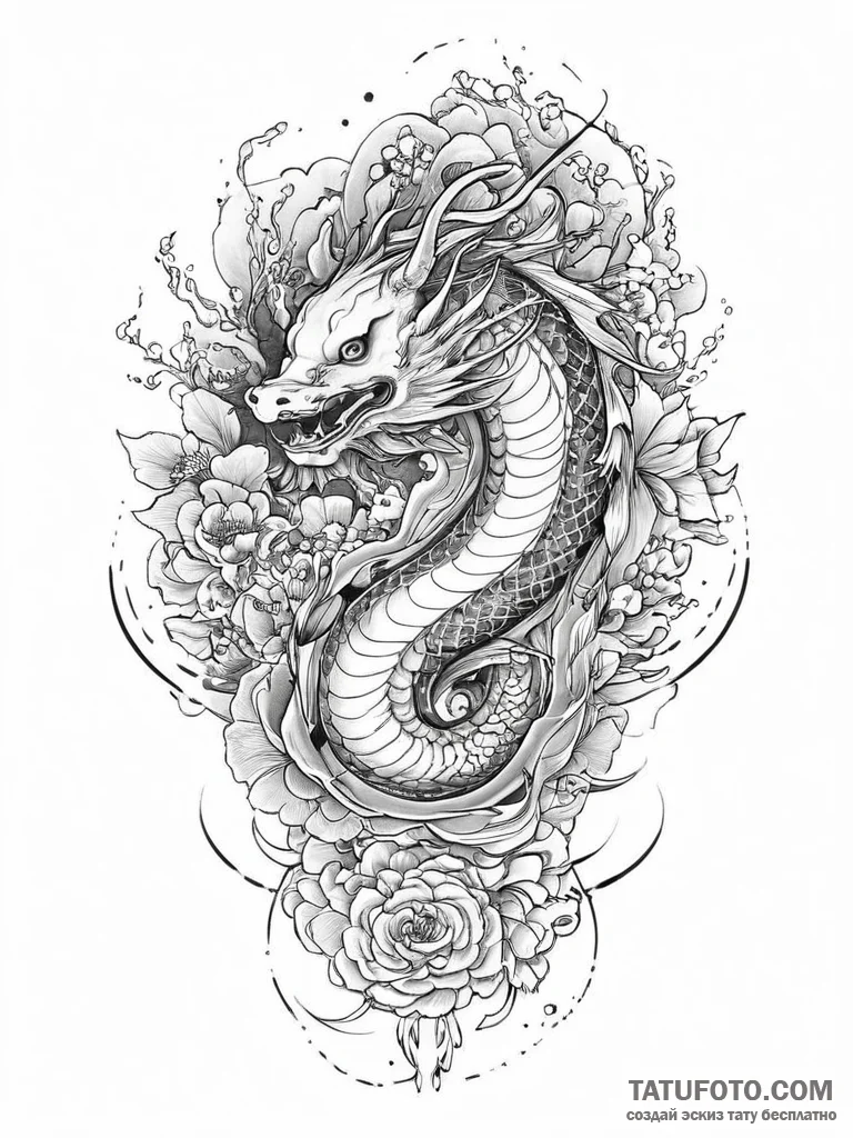Tattoo sketch grimoire, ink illustration for... - эскиз тату (№1756503306_0, 29.08.2025 21:35) — Tatufoto.com