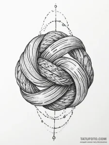 Tattoo sketch knot - эскиз тату (№1756511824_0, 29.08.2025 23:57) — Tatufoto.com