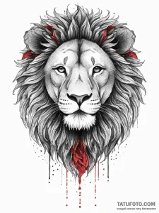 Tattoo sketch узор в виде льва, ink illustrat... - эскиз тату (№1756512218_0, 30.08.2025 00:03) — Tatufoto.com