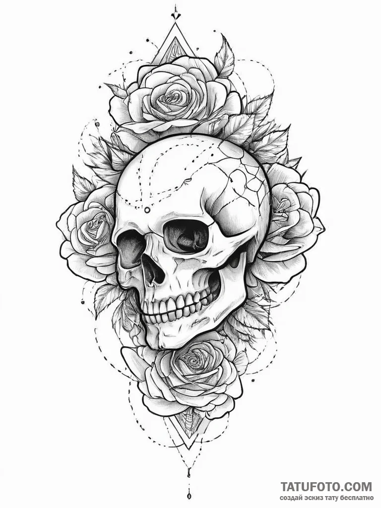 Tattoo sketch aster, concept art for tattoo,... - эскиз тату (№1756514202_0, 30.08.2025 00:36) — Tatufoto.com