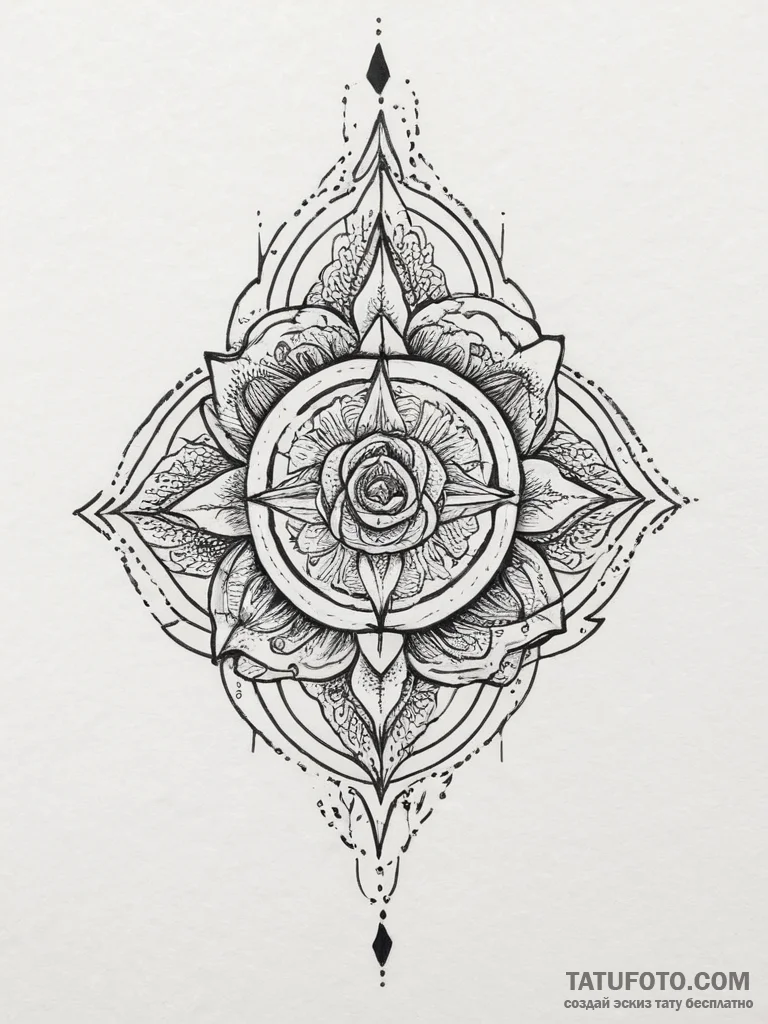 Tattoo sketch a symbolic idea, tattoo line ar... - эскиз тату (№1756565039_0, 30.08.2025 14:43) — Tatufoto.com