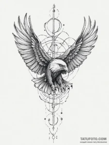 Tattoo sketch hands with an eagle, concept ar... - эскиз тату (№1756565234_0, 30.08.2025 14:47) — Tatufoto.com