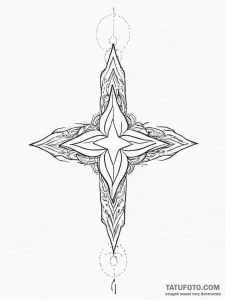 Tattoo sketch star with a symbol, tattoo line... - эскиз тату (№1756567383_0, 30.08.2025 15:23) — Tatufoto.com