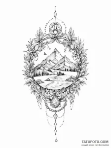 Tattoo sketch world - эскиз тату (№1756568355_0, 30.08.2025 15:39) — Tatufoto.com