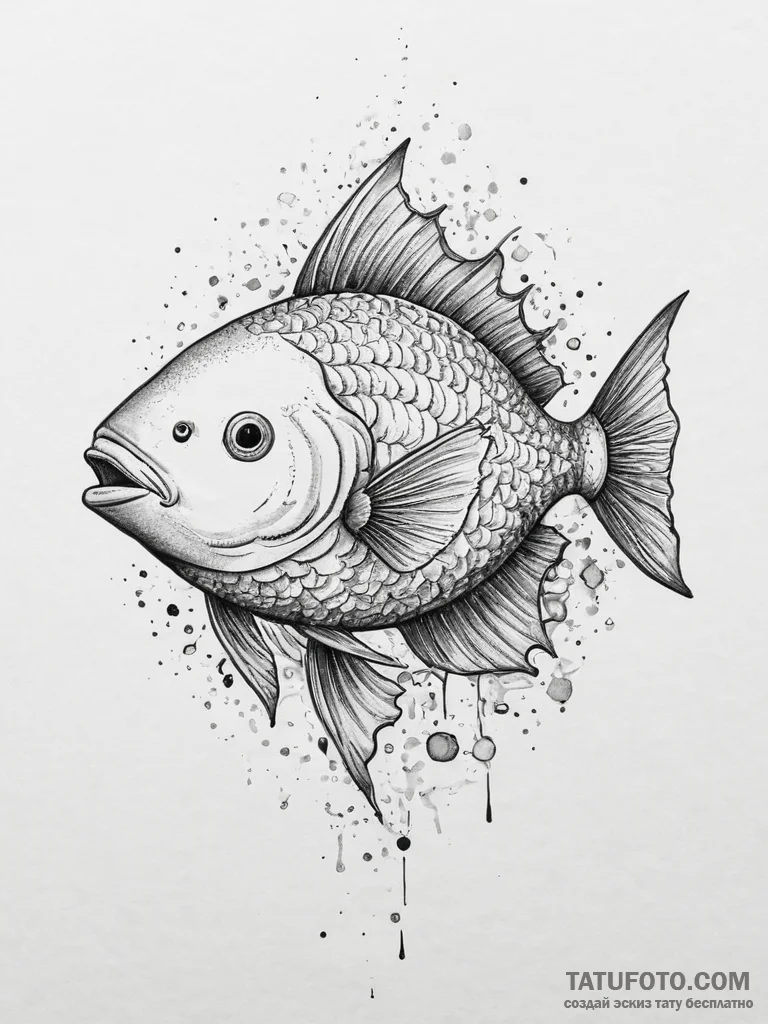 Tattoo sketch sunfish, tattoo flash sheet des... - эскиз тату (№1756573842_0, 30.08.2025 17:10) — Tatufoto.com