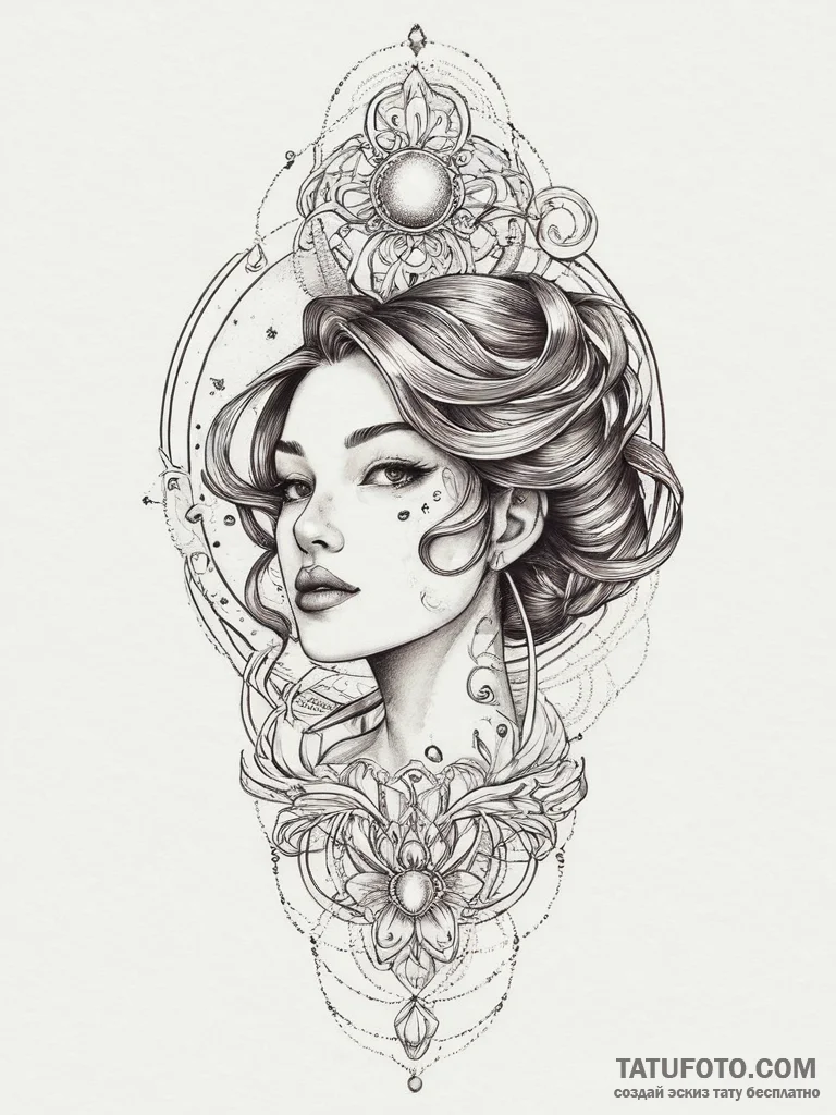 Tattoo sketch cosmic dimension, tattoo line a... - эскиз тату (№1756575625_0, 30.08.2025 17:40) — Tatufoto.com