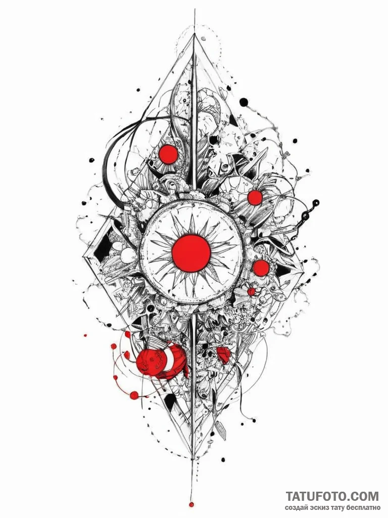 Tattoo sketch cosmic essence, artistic tattoo... - эскиз тату (№1756580000_0, 30.08.2025 18:53) — Tatufoto.com