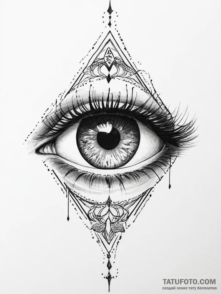 Tattoo sketch beast eye - эскиз тату (№1756580394_0, 30.08.2025 18:59) — Tatufoto.com