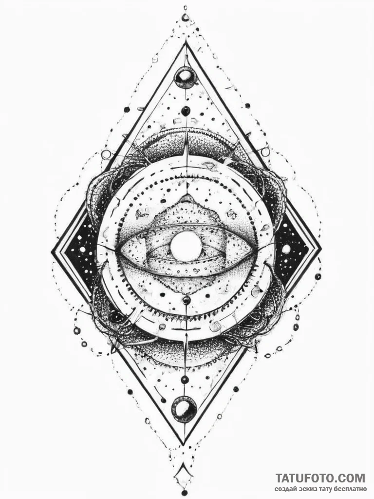 Tattoo sketch cosmic dimension, tattoo flash... - эскиз тату (№1756580793_0, 30.08.2025 19:06) — Tatufoto.com