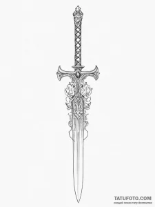 Tattoo sketch sword - эскиз тату (№1756581190_0, 30.08.2025 19:13) — Tatufoto.com