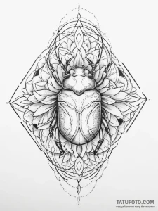 Tattoo sketch sap beetle, tattoo line art, on... - эскиз тату (№1756584791_0, 30.08.2025 20:13) — Tatufoto.com