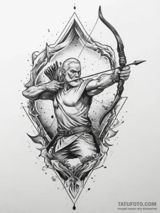 Tattoo sketch alyosha popovich, the epic hero... - эскиз тату (№1756589966_0, 30.08.2025 21:39) — Tatufoto.com