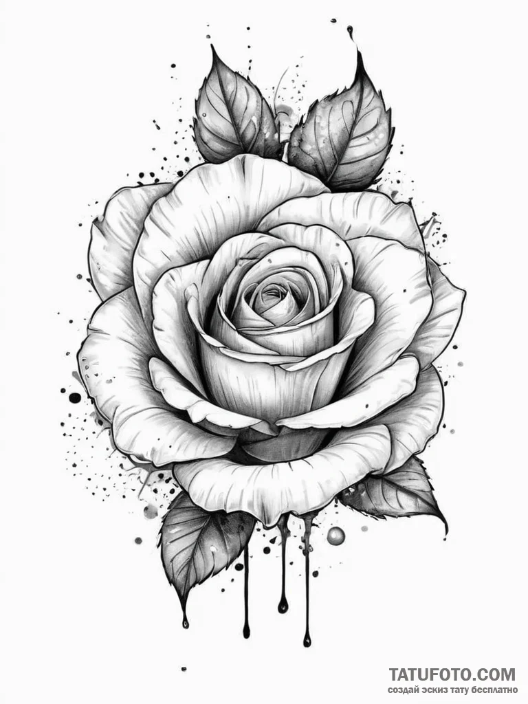 Tattoo sketch cosmic rose, tattoo drawing out... - эскиз тату (№1756590561_0, 30.08.2025 21:49) — Tatufoto.com
