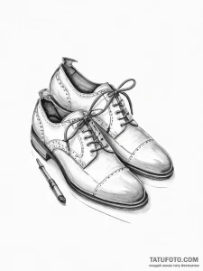 Tattoo sketch cobbler shoe and awl - эскиз тату (№1756591774_0, 30.08.2025 22:09) — Tatufoto.com